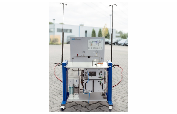 ET 280 Electrolyseur pour production d'hydrogène 500 NL/h, 35 bar max (AEM) Banc mobile, logiciel d'acquisition, sytème de traitement de l'eau